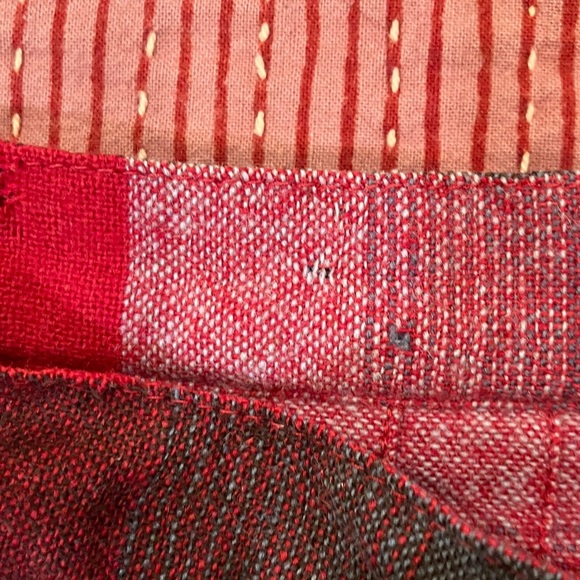 Vintage 1950s /1960s wool Scottish  reversible Pleated Skirt W25L21 - Picture 7 of 16